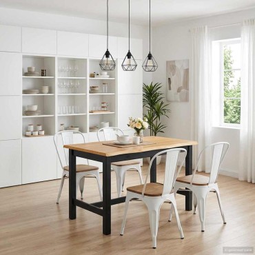 VidaXL Ψηλό Μπαρ Τραπέζι EKAI Μαύρο 112x70x91cm Μασίφ Ξύλο Πεύκου 1 τεμ.