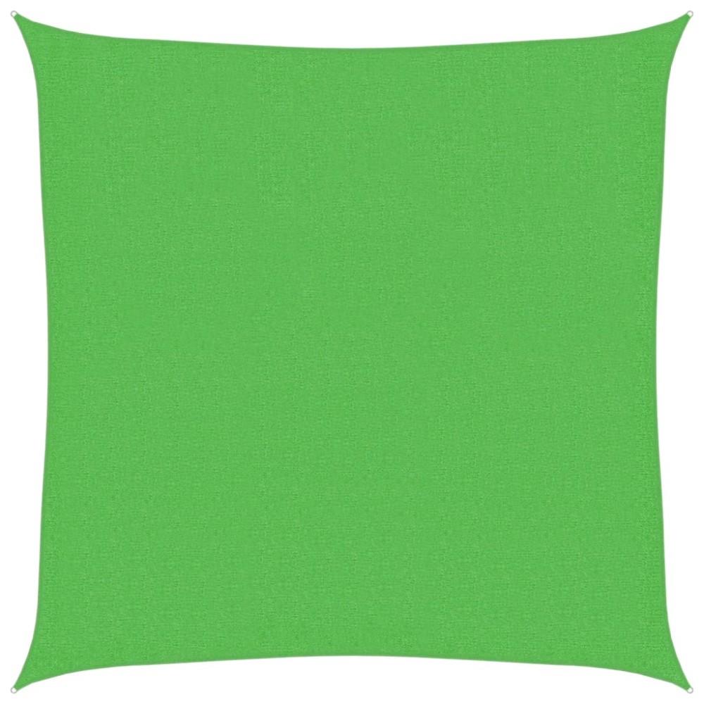 311272 vidaXL Sunshade Sail 160 g/m² Light Green 2x2 m HDPE