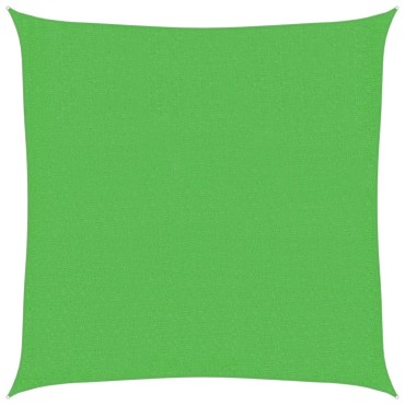 311272 vidaXL Sunshade Sail 160 g/m² Light Green 2x2 m HDPE