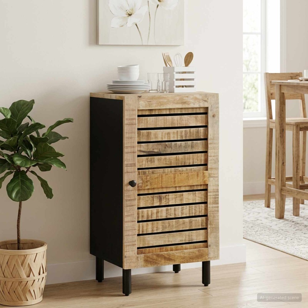 vidaXL Ντουλάπι αποθήκευσης Φυσικό 40x33x75cm Στερεό ξύλο μάνγκο 1 τεμ.