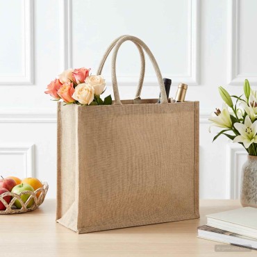 vidaXL Τσάντες από γιούτα 10 Φυσικό 42 x 33 x 19 εκ 100% Γιούτα Τοσσά