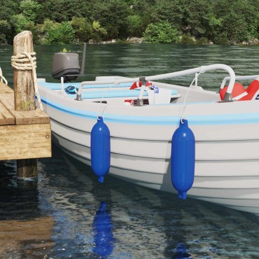 vidaXL Φτερά Σκαφών 2 τμχ. Ø 14 x 50 εκ Μπλε PVC