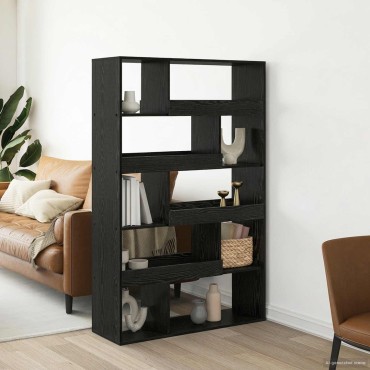 vidaXL Ράφι βιβλίων 100x33x156,5cm Επεξεργασμένο Ξύλο Μαύρη δρυς 1 τεμ.