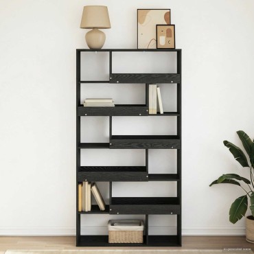 vidaXL Ράφι βιβλίων 100x33x156,5cm Επεξεργασμένο Ξύλο Μαύρη δρυς 1 τεμ.