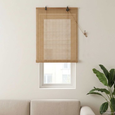 vidaXL Ρόλερ (στόρι) Καφέ 40 x 160 cm Μπαμπού