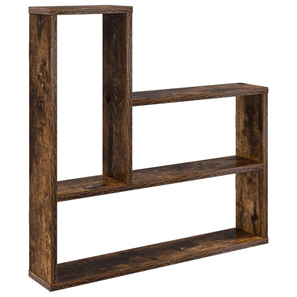 vidaXL Ράφι Τοίχου Καπνισμένο Ξύλο Δρυός 60x11x60cm 1 τεμ.
