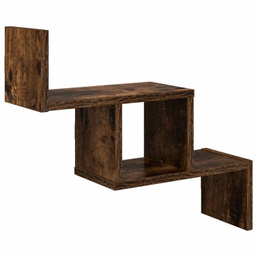 vidaXL Ράφι Τοίχου Καπνισμένο Ξύλο Δρυός 48x15x42 εκ 1 τεμ.