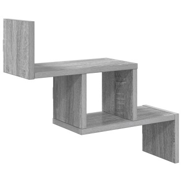 vidaXL Ράφι Τοίχου Γκρι Sonoma 48x15x42cm Επεξεργασμένο Ξύλο 1 τεμ.