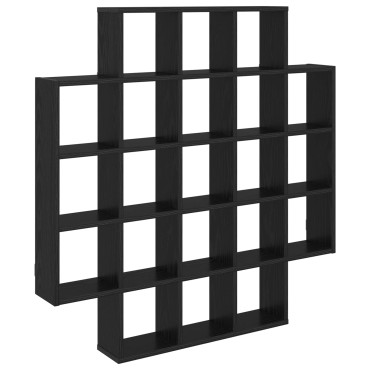vidaXL Ράφι Τοίχου Μαύρη Δρυς 100x13x100cm Επεξεργασμένο Ξύλο 1 τεμ.