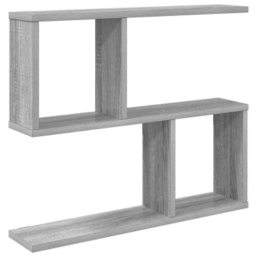 vidaXL Ράφι Τοίχου Γκρι Sonoma 60x12x50,5cm Επεξεργασμένο Ξύλο 1 τεμ.