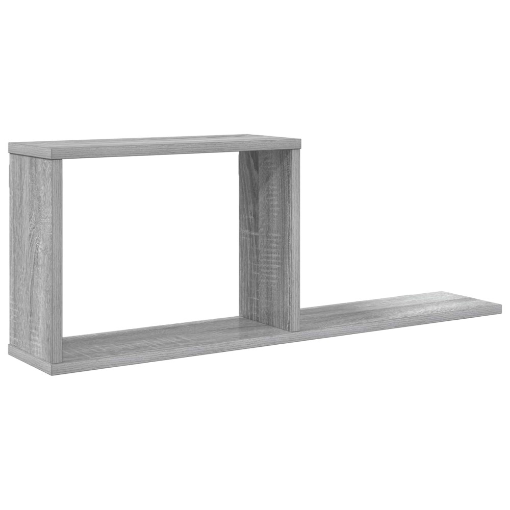 vidaXL Κρεμαστά ράφια Γκρι Sonoma 80x15x30cm Επεξεργασμένο Ξύλο