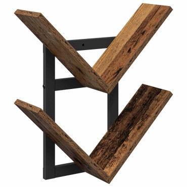 vidaXL Ράφι Τοίχου Παλαιωμένο ξύλο 43x15x47cm Επεξεργασμένο Ξύλο 1 τεμ.