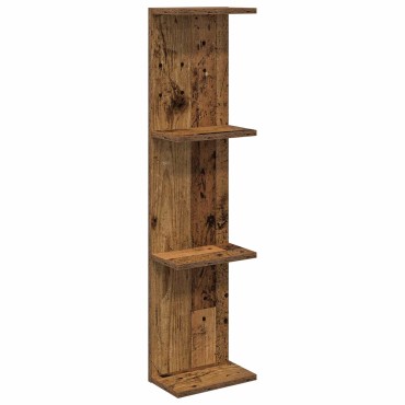 vidaXL Ράφι Τοίχου Παλαιωμένο ξύλο 25x15x100cm Επεξεργασμένο Ξύλο 1 τεμ.