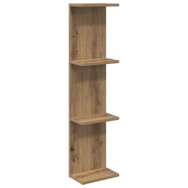 vidaXL Ράφι Τοίχου Artisan Δρυς 25x15x100cm Επεξεργασμένο Ξύλο 1 τεμ.