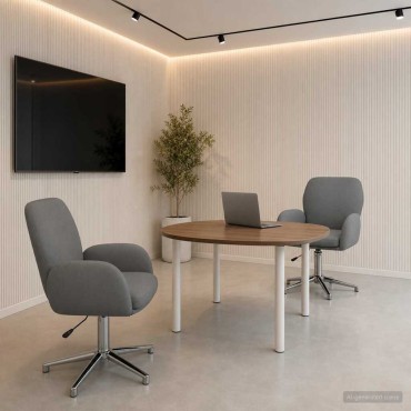 vidaXL Καρέκλες Γραφείου με Περιστροφή 2 τεμ. 54x58x90cm Ύφασμα