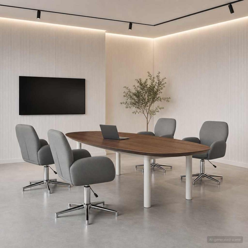 vidaXL Καρέκλες Γραφείου με Περιστροφή 4 τεμ. 54x58x90cm Ύφασμα