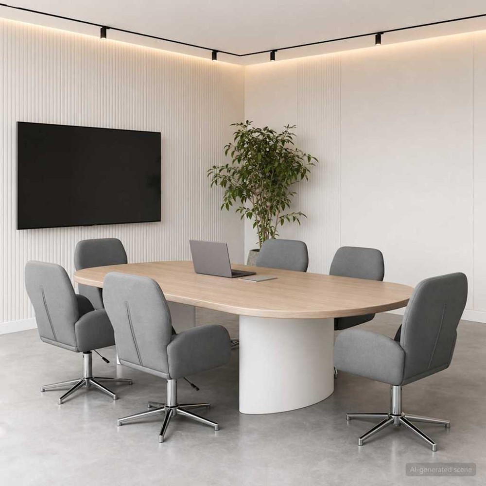 vidaXL Καρέκλες Γραφείου με Περιστροφή 6 τεμ. 54x58x90cm Ύφασμα