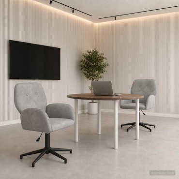 vidaXL Καρέκλες Γραφείου με Περιστροφή 2 τεμ. 54x55x90cm Βελούδο