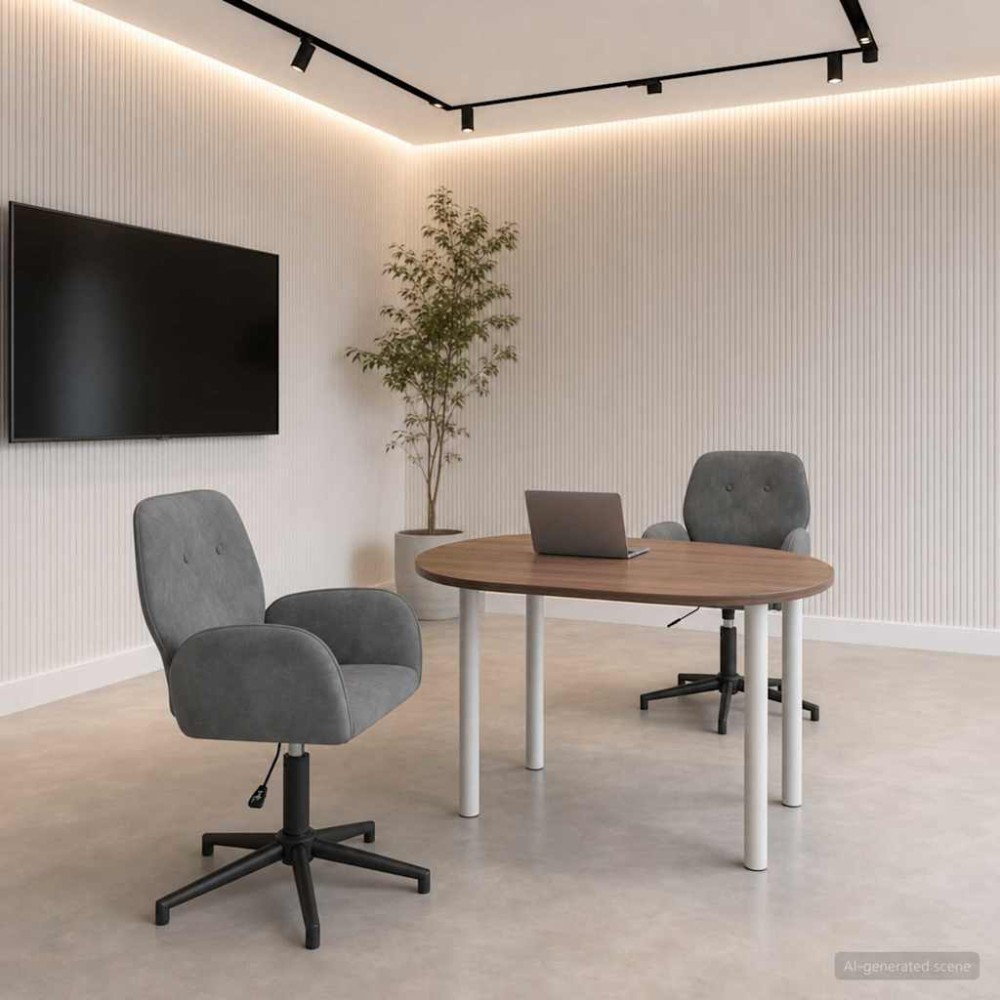 vidaXL Καρέκλες Γραφείου με Περιστροφή 2 τεμ. 54x55x90cm Βελούδο
