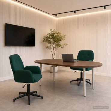 vidaXL Καρέκλες Γραφείου με Περιστροφή 2 τεμ. 54x55x90cm Βελούδο