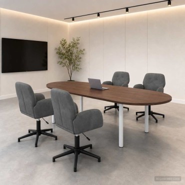 vidaXL Καρέκλες Γραφείου με Περιστροφή 4 τεμ. 54x55x90cm Βελούδο