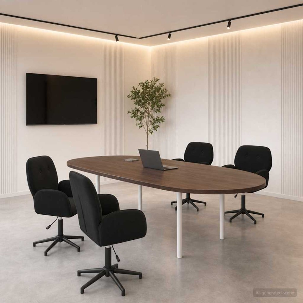 vidaXL Καρέκλες Γραφείου με Περιστροφή 4 τεμ. 54x55x90cm Μαύρο