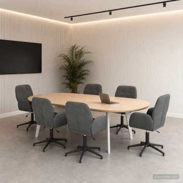 vidaXL Καρέκλες Γραφείου με Περιστροφή 6 τεμ. 54x55x90cm Βελούδο