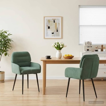 vidaXL Καρέκλες φαγητού 2 τεμ. Βελούδο Θαλασσί 59x59,5x90 εκ