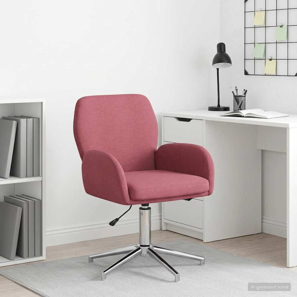 vidaXL Γυροσκοπική Καρέκλα Γραφείου 54x58x90cm Κόκκινο Ύφασμα 1 τεμ.