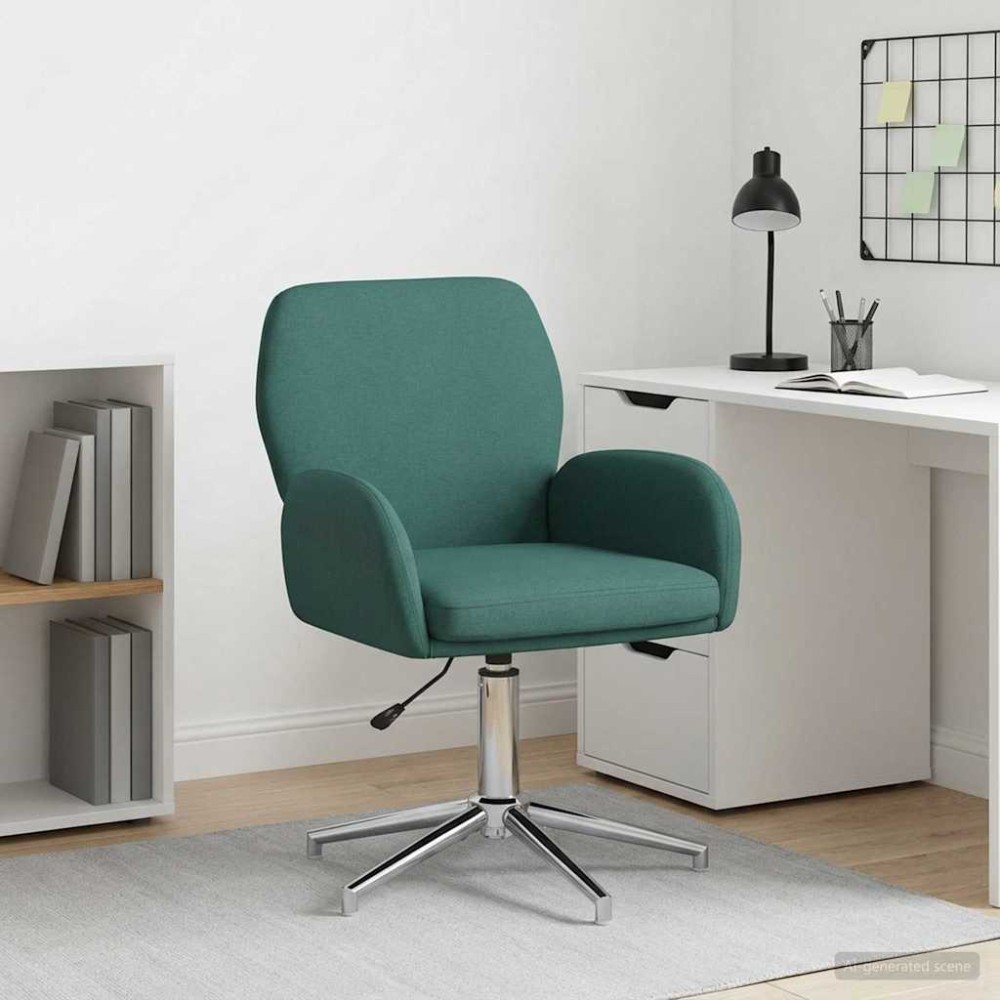 vidaXL Γυροσκοπική Καρέκλα Γραφείου 54x58x90cm Σκούρο Πράσινο 1 τεμ.