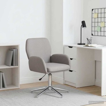 vidaXL Γυροσκοπική Καρέκλα Γραφείου 54x58x90cm Taupe Ύφασμα 1 τεμ.