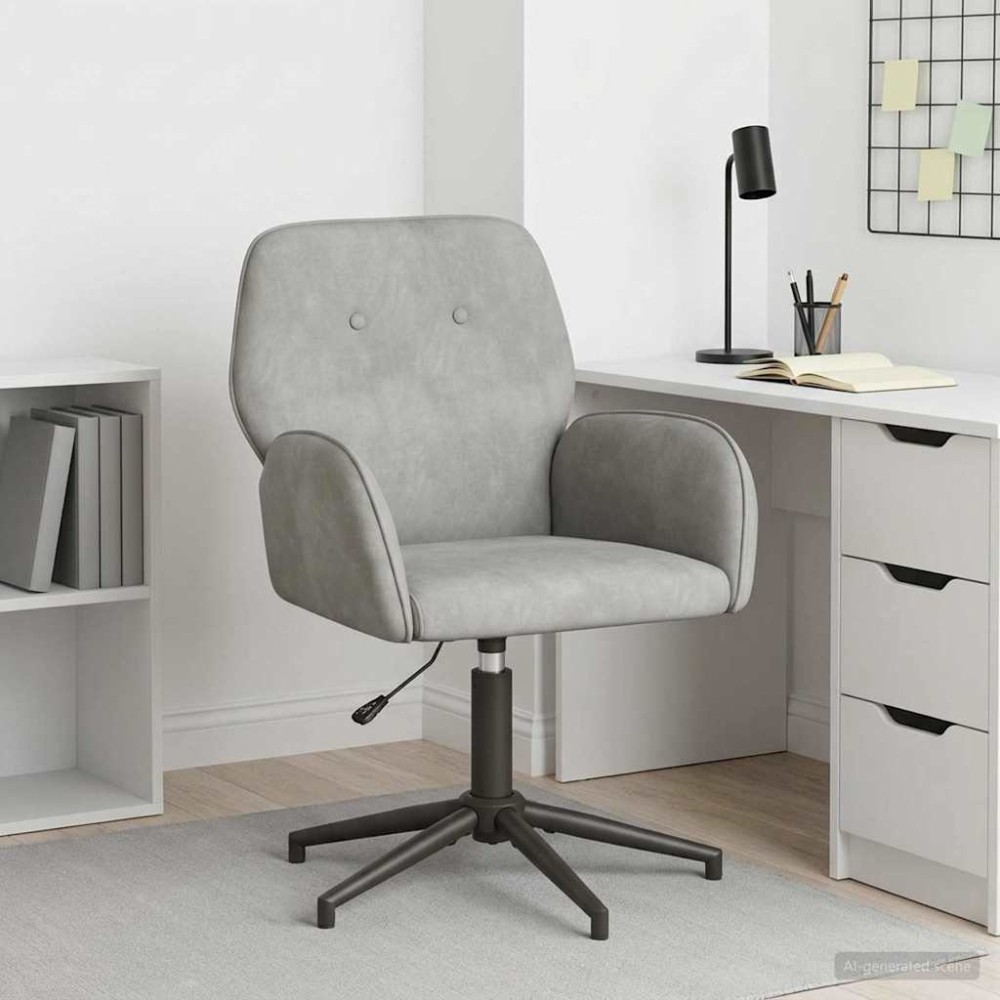 vidaXL Γυροσκοπική Καρέκλα Γραφείου 54x55x90cm Ανοιχτό γκρι 1 τεμ.