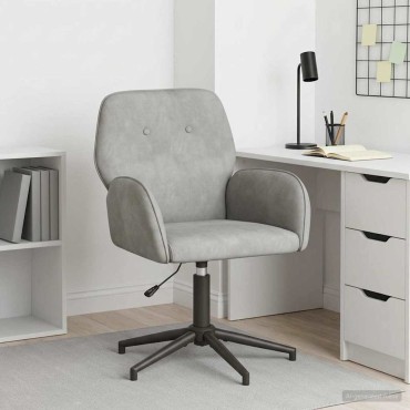 vidaXL Γυροσκοπική Καρέκλα Γραφείου 54x55x90cm Ανοιχτό γκρι 1 τεμ.