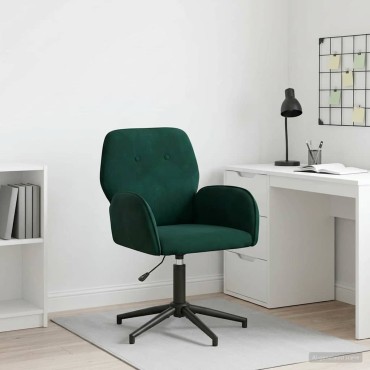 vidaXL Γυροσκοπική Καρέκλα Γραφείου 54x55x90cm Σκούρο Πράσινο 1 τεμ.