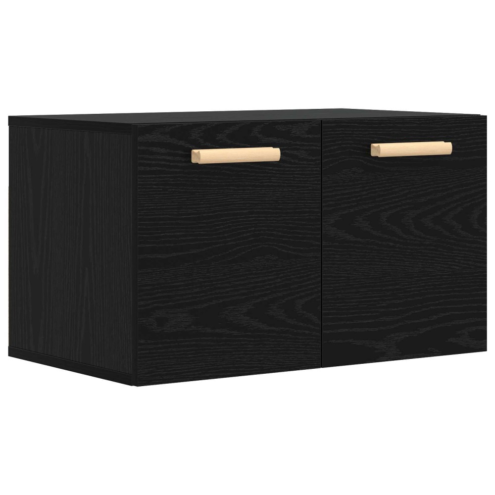 vidaXL Ντουλάπα Τοίχου Μαύρη δρυς 60x36,5x35cm Επεξεργασμένο Ξύλο 1 τεμ.