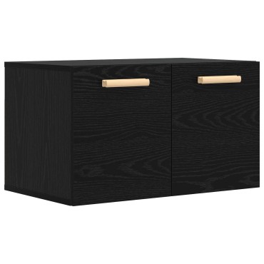 vidaXL Ντουλάπα Τοίχου Μαύρη δρυς 60x36,5x35cm Επεξεργασμένο Ξύλο 1 τεμ.