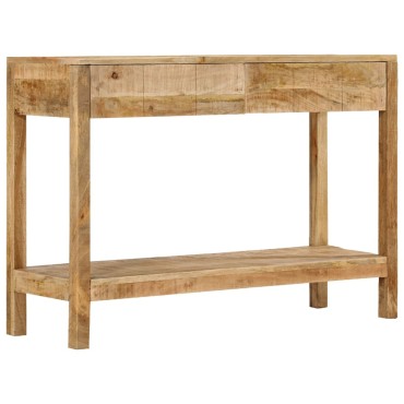 vidaXL Τραπέζι Κονσόλα με 2 Συρτάρια 110x35x75cm Μασίφ Ξύλο Μάνγκο 1 τεμ.