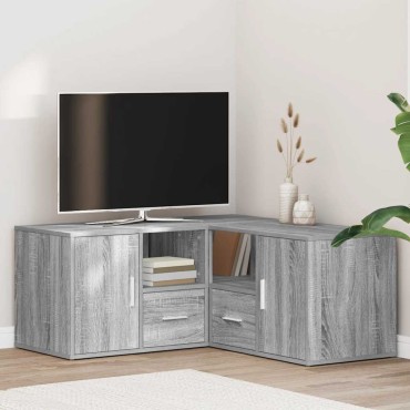 vidaXL Γωνιακό Έπιπλο Γκρι Sonoma 160x40x45cm από Επεξεργ. Ξύλο 1 τεμ.