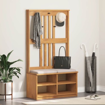 vidaXL Δέντρο χωλ "SANDNES" 87x40x159,5cm Πεύκο μασίφ ξύλο