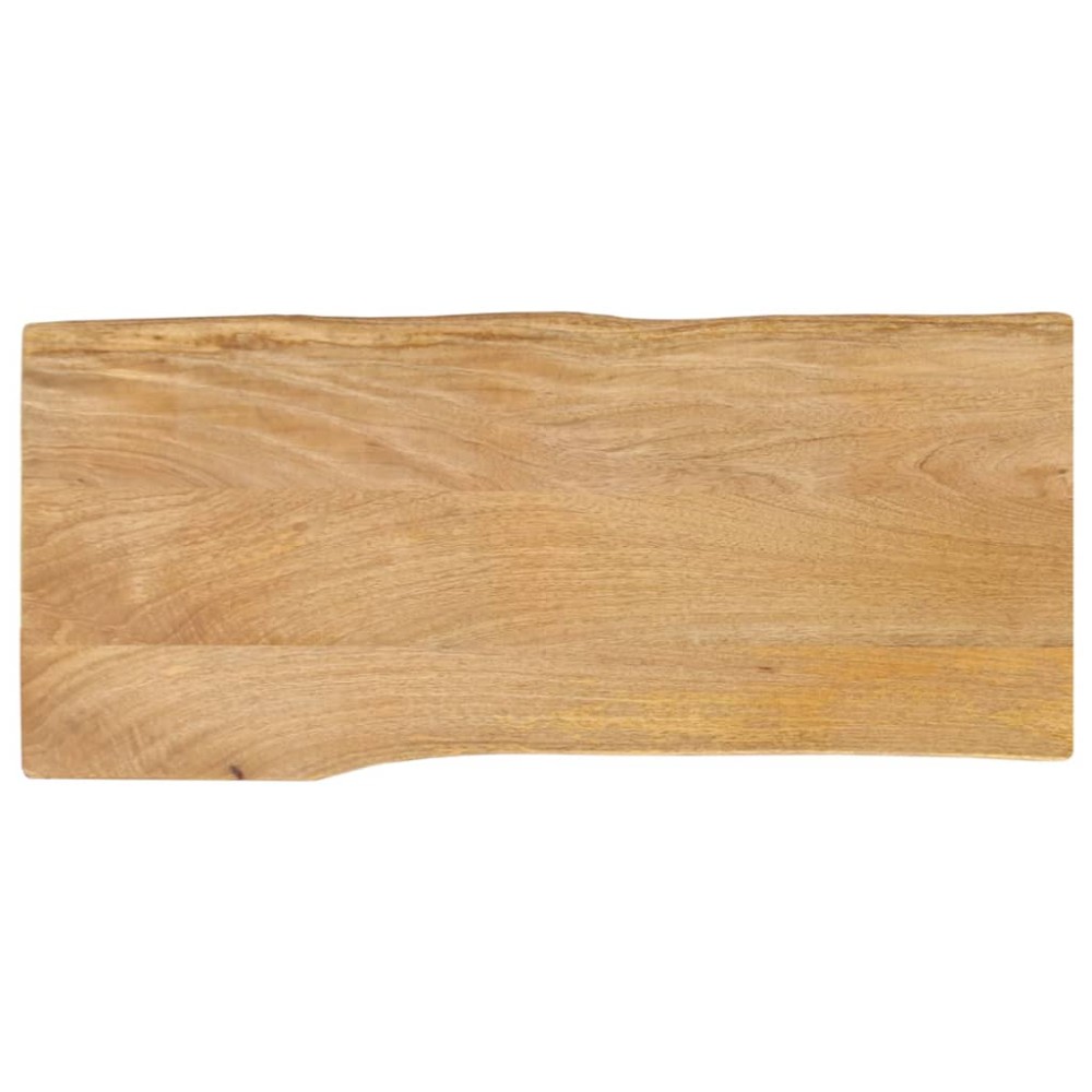 vidaXL Επιφάνεια Τραπεζιού 100x40x2,5cm Live Edge Μασίφ Ξύλο Μάνγκο 1 τεμ.