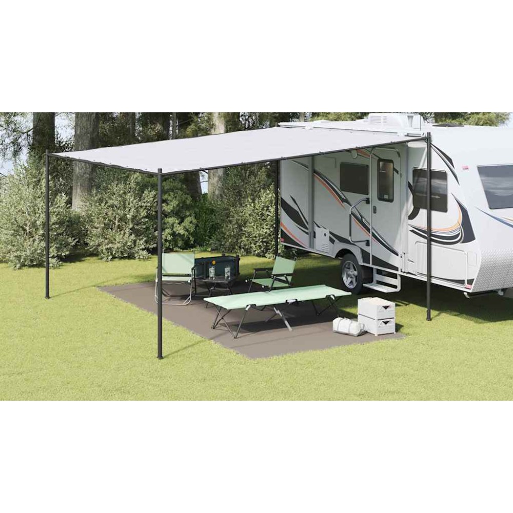 vidaXL Χαλκάκι Σκηνής Ανοιχτό γκρι 550 x 250 cm Πολυαιθυλένιο