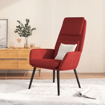 vidaXL Πολυθρόνα Relax Μπορντό Υφασμάτινη 70x77x98cm 1 τεμ.