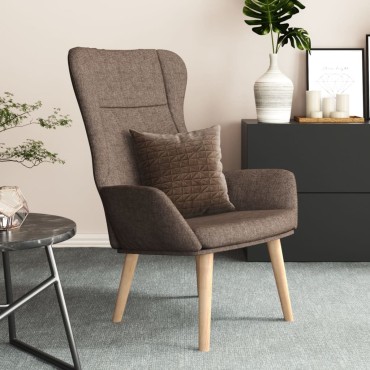 vidaXL Πολυθρόνα Relax Taupe Υφασμάτινη 70x77x94cm 1 τεμ.