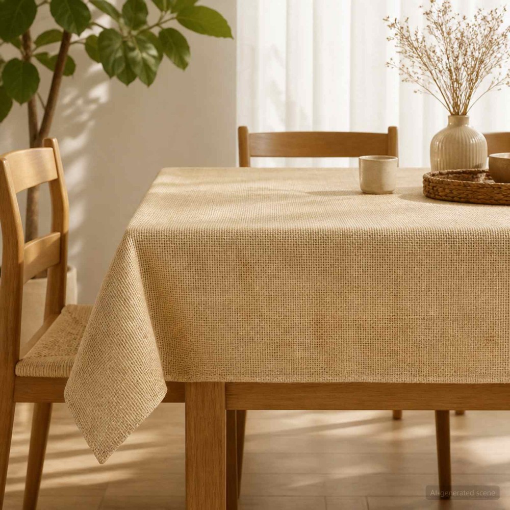 vidaXL Τραβέρσα από γιούτα Φυσικό 140 x 140 cm 100% Γιούτα Τοσσά
