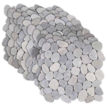 vidaXL Πέτρες Pebble Γκρι 30 x 30 cm Πέτρες Ποταμού