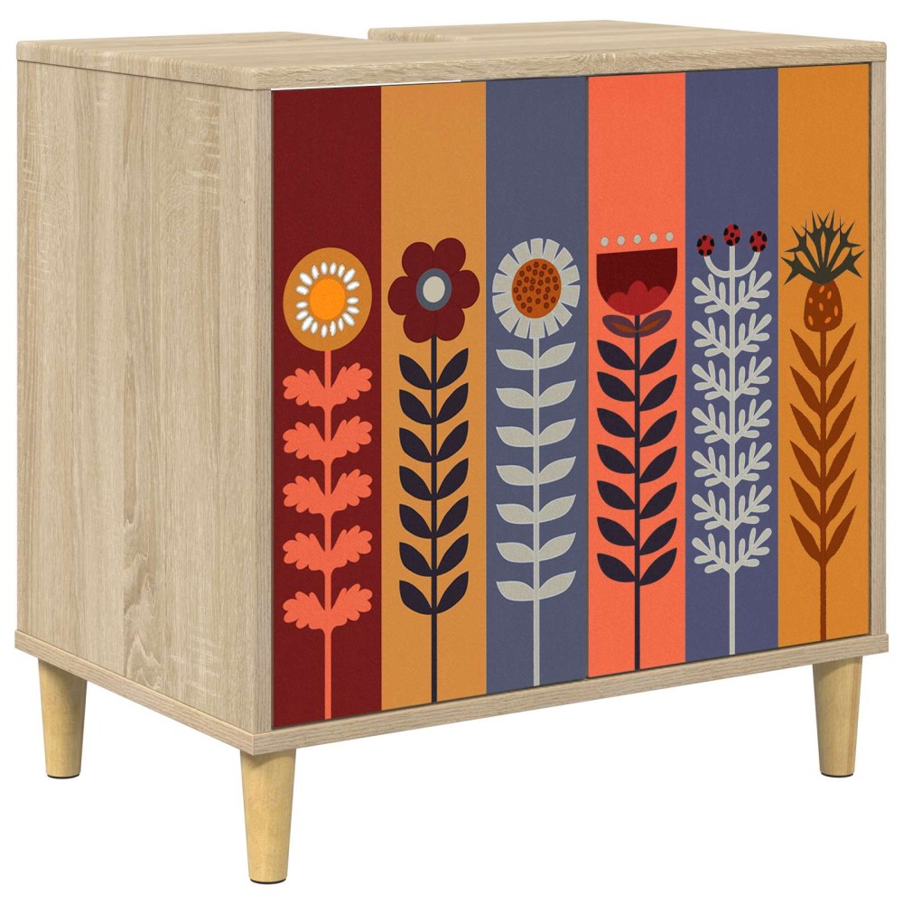 vidaXL Ντουλάπι Μπάνιου ESSEN Sonoma 60x40x60 εκ 1 τεμ.