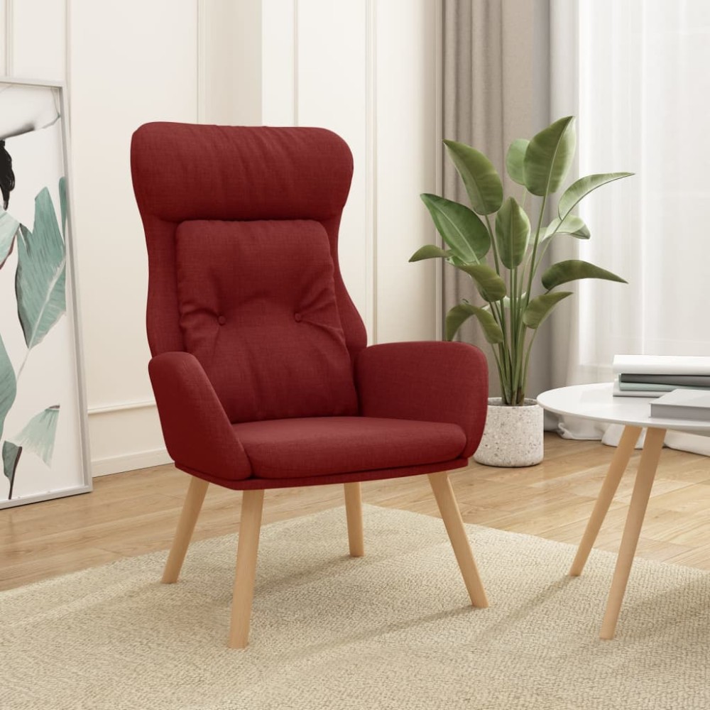 vidaXL Πολυθρόνα Relax Μπορντό Υφασμάτινη 70x77x94cm 1 τεμ.