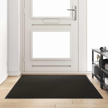 vidaXL Χαλάκι Εξώπορτας Μαύρο 120 x 180 cm 100% Πολυαμίδιο
