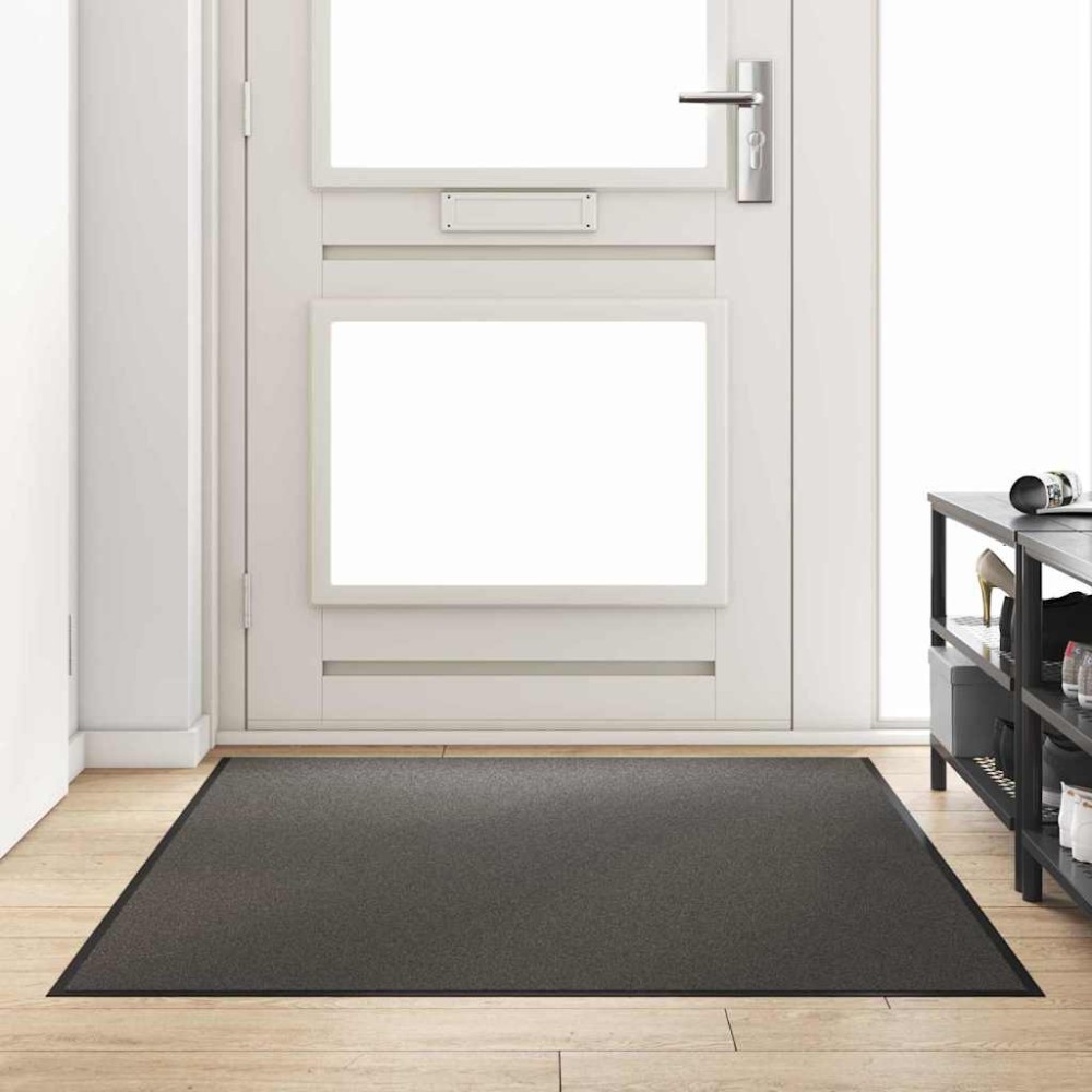 vidaXL Χαλάκι Εξώπορτας Ανθρακί και Μαύρο 120 x 180 cm 100% Πολυαμίδιο