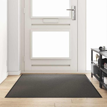 vidaXL Χαλάκι Εξώπορτας Ανθρακί και Μαύρο 120 x 180 cm 100% Πολυαμίδιο